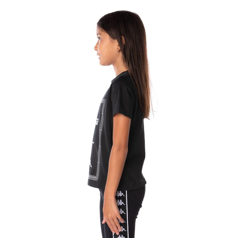 Kappa niños Camiseta Graphik Graphik auténtica para niños. humo negro 2FJJXV665