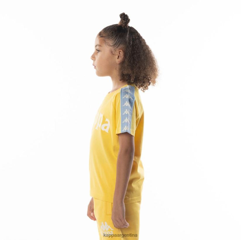 Kappa niños camiseta 222 banda balima niño amarillo azul claro 2FJJXV695