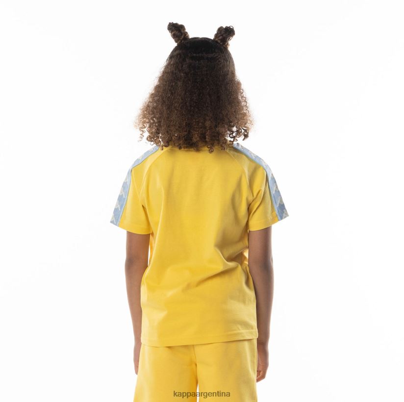 Kappa niños camiseta 222 banda balima niño amarillo azul claro 2FJJXV695