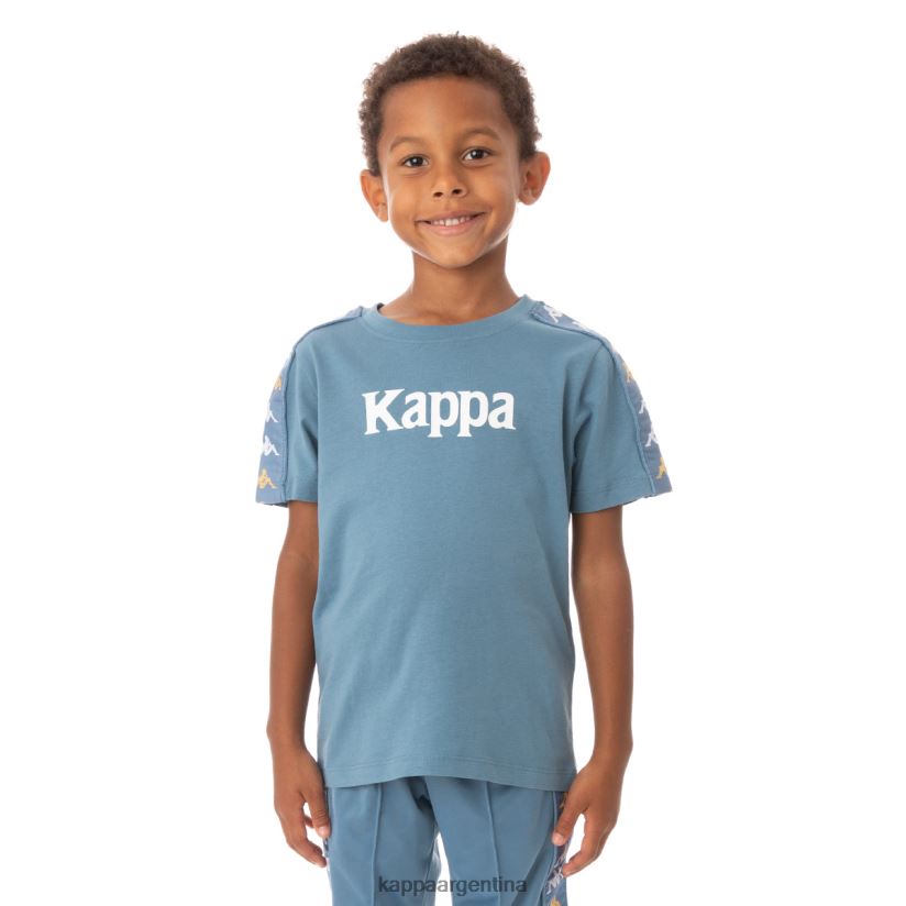 Kappa niños camiseta 222 banda bendocin niño azul claro 2FJJXV764