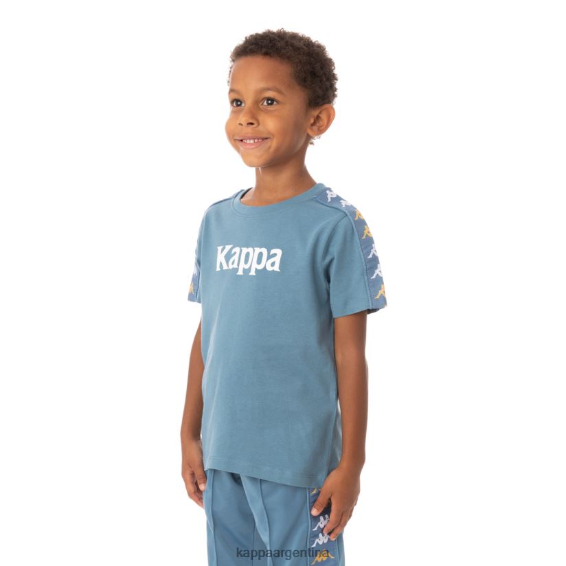 Kappa niños camiseta 222 banda bendocin niño azul claro 2FJJXV764