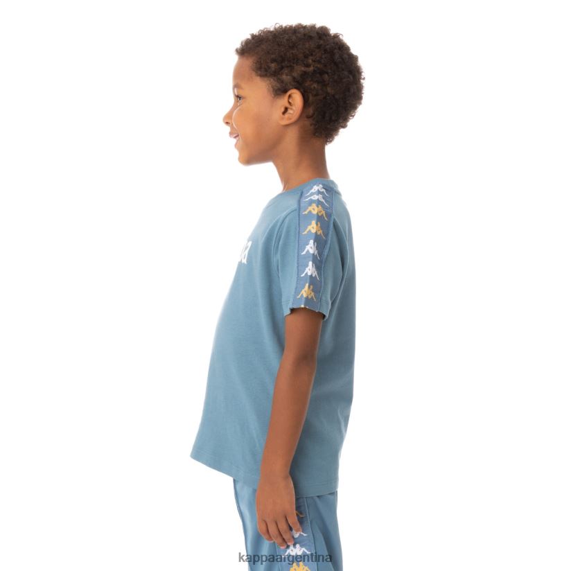 Kappa niños camiseta 222 banda bendocin niño azul claro 2FJJXV764