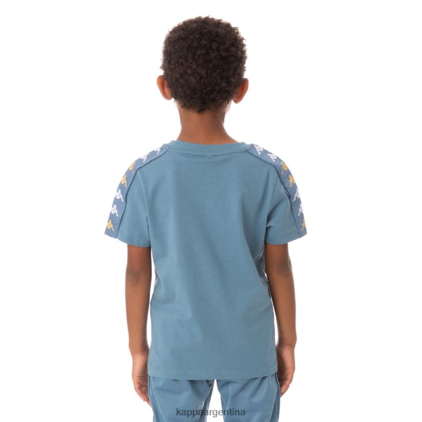 Kappa niños camiseta 222 banda bendocin niño azul claro 2FJJXV764