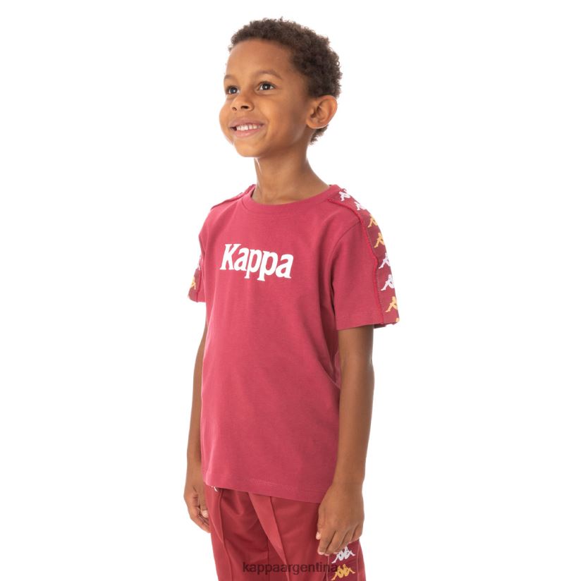 Kappa niños camiseta 222 banda bendocin niño borgoña 2FJJXV765