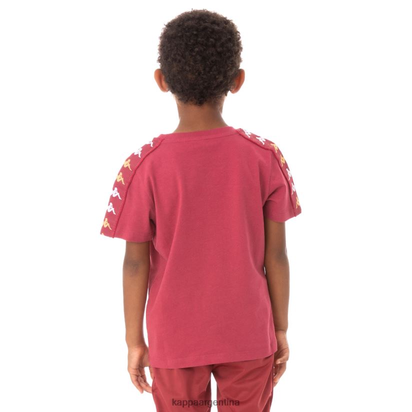 Kappa niños camiseta 222 banda bendocin niño borgoña 2FJJXV765