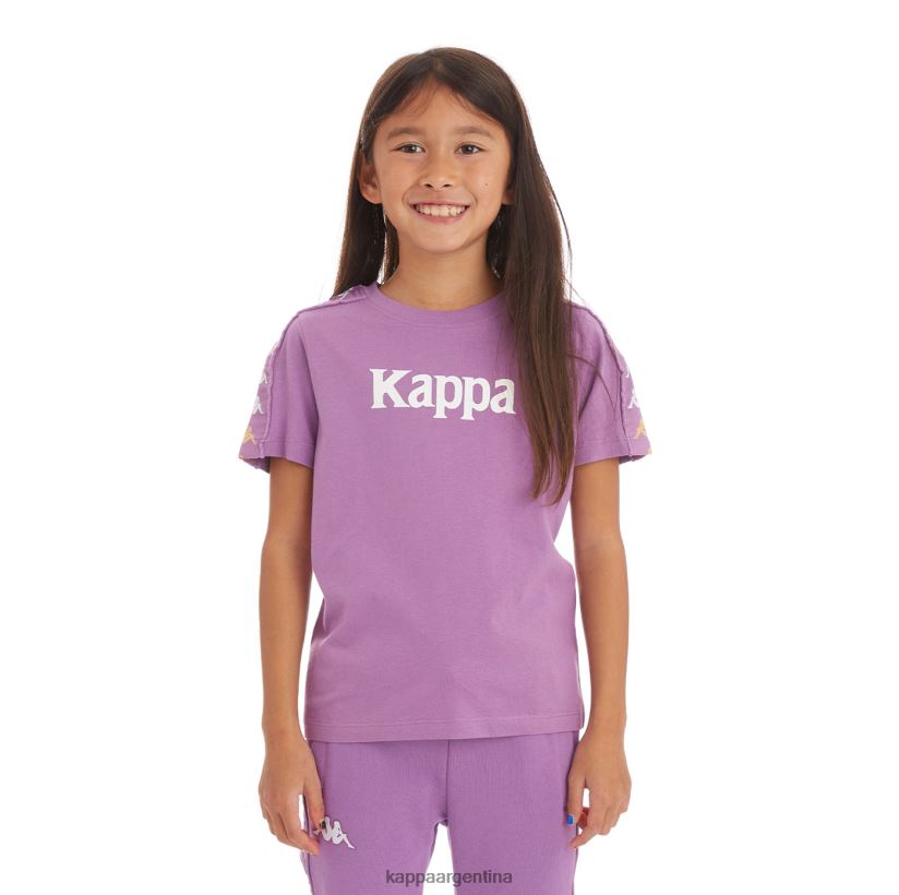 Kappa niños camiseta 222 banda bendocin niño lavanda violeta 2FJJXV747