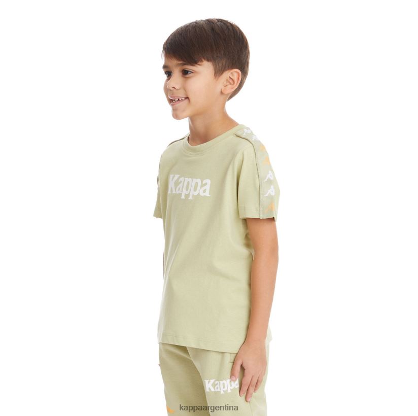 Kappa niños camiseta 222 banda bendocin niño salvia verde 2FJJXV746