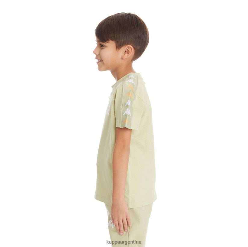 Kappa niños camiseta 222 banda bendocin niño salvia verde 2FJJXV746