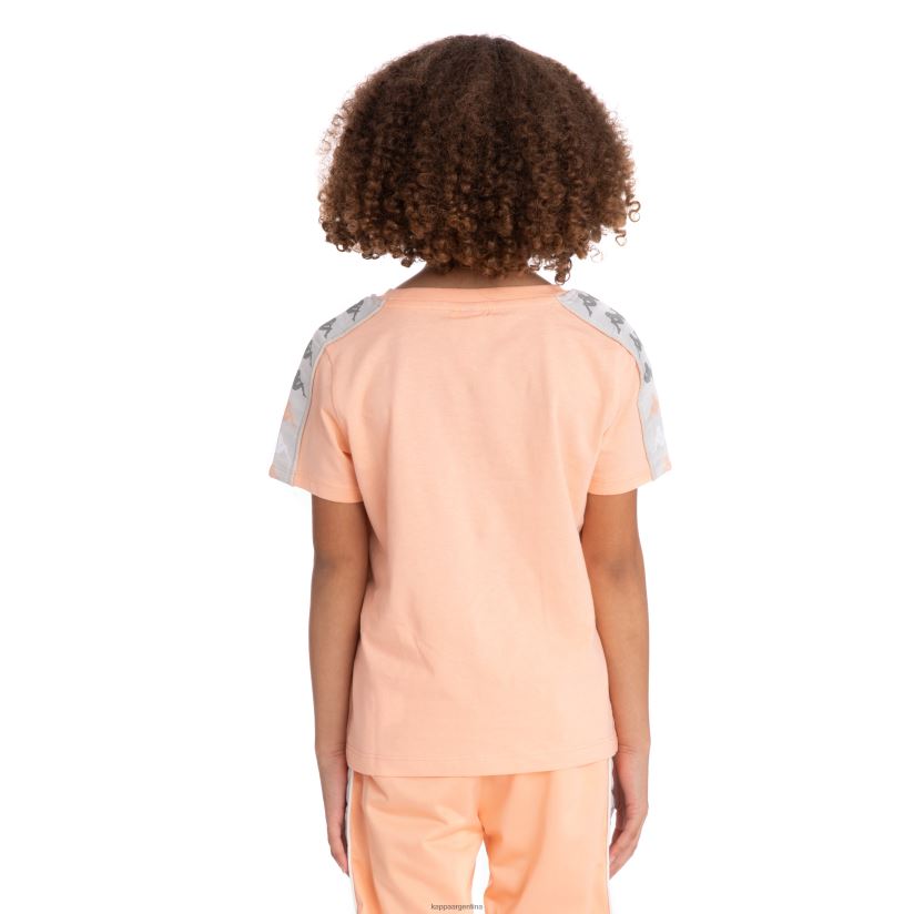 Kappa niños camiseta 222 banda deto 2 niños durazno 2FJJXV731