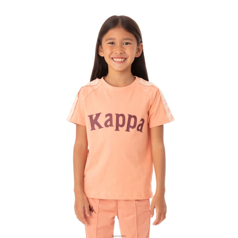 Kappa niños camiseta 222 banda deto niño coral rosa 2FJJXV778