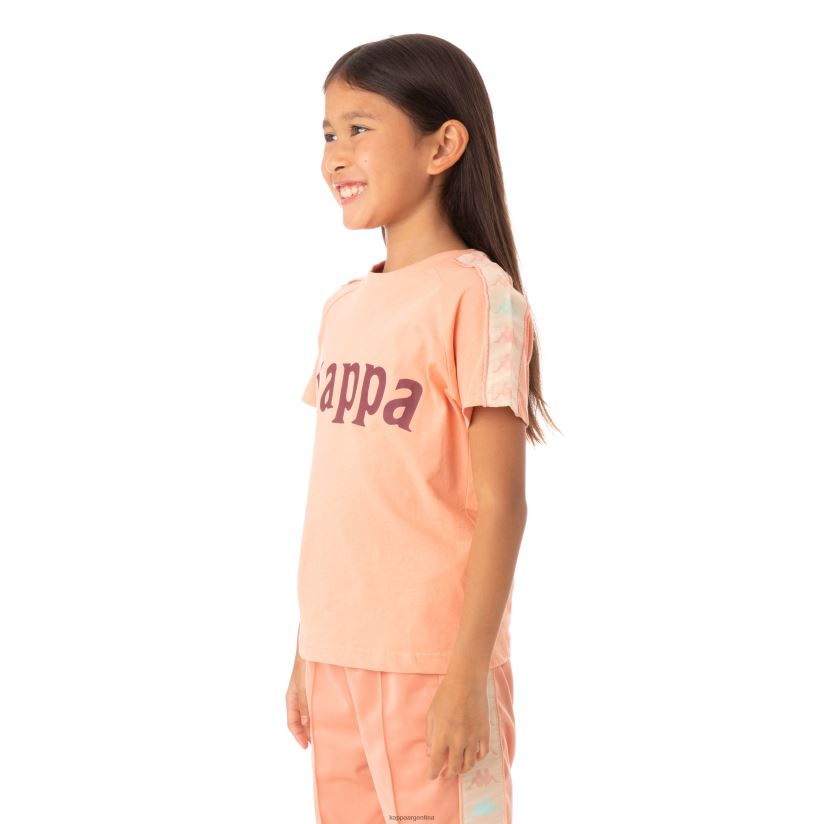 Kappa niños camiseta 222 banda deto niño coral rosa 2FJJXV778