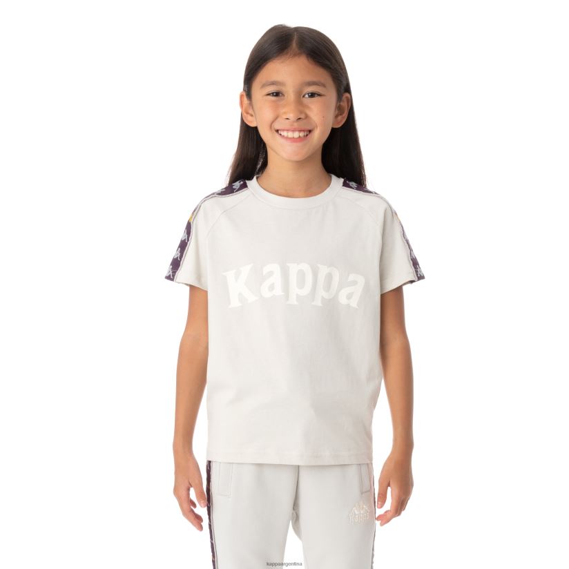 Kappa niños camiseta 222 banda deto niño gris plata 2FJJXV782