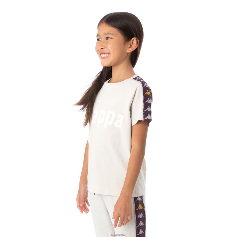 Kappa niños camiseta 222 banda deto niño gris plata 2FJJXV782