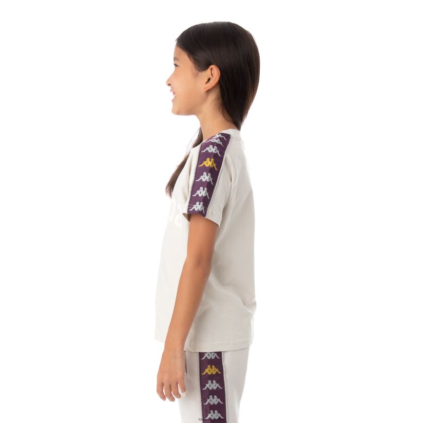 Kappa niños camiseta 222 banda deto niño gris plata 2FJJXV782