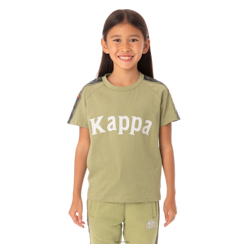 Kappa niños camiseta 222 banda deto niño salvia verde 2FJJXV777