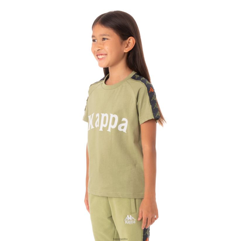 Kappa niños camiseta 222 banda deto niño salvia verde 2FJJXV777
