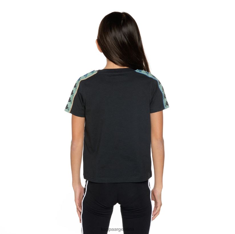 Kappa niños camiseta 222 banda mars niño salvia humo negro 2FJJXV660