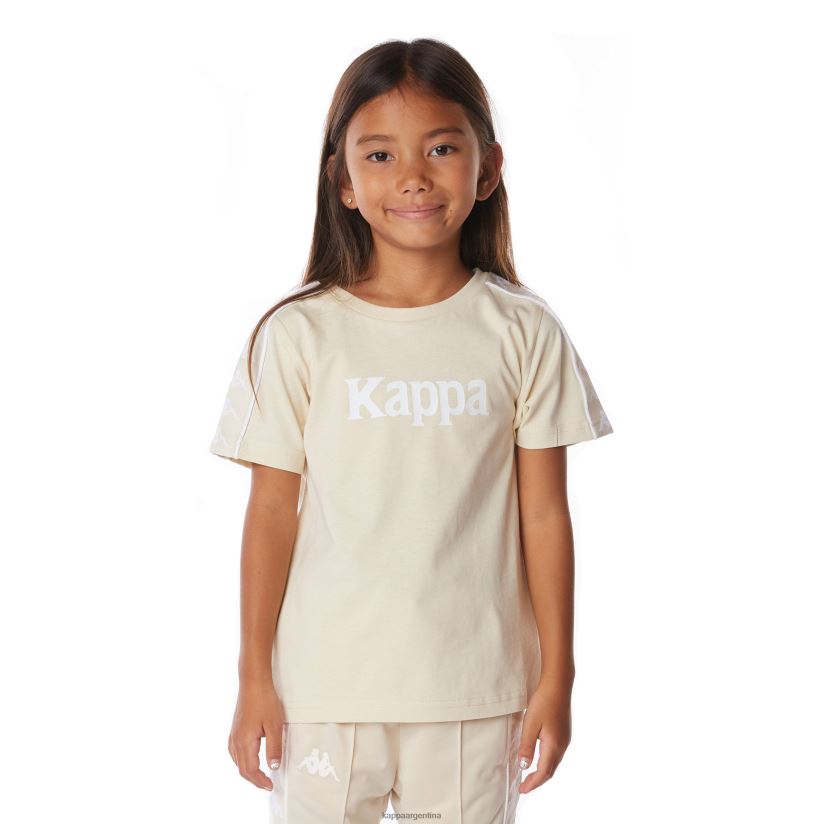 Kappa niños camiseta 222 banda torio niño beige 2FJJXV670