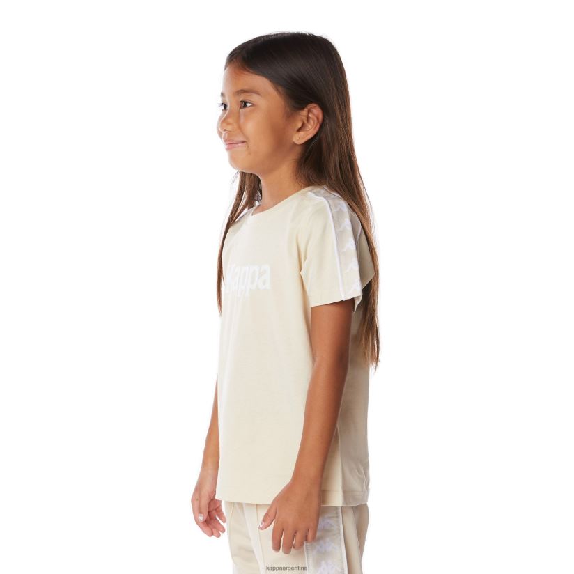 Kappa niños camiseta 222 banda torio niño beige 2FJJXV670