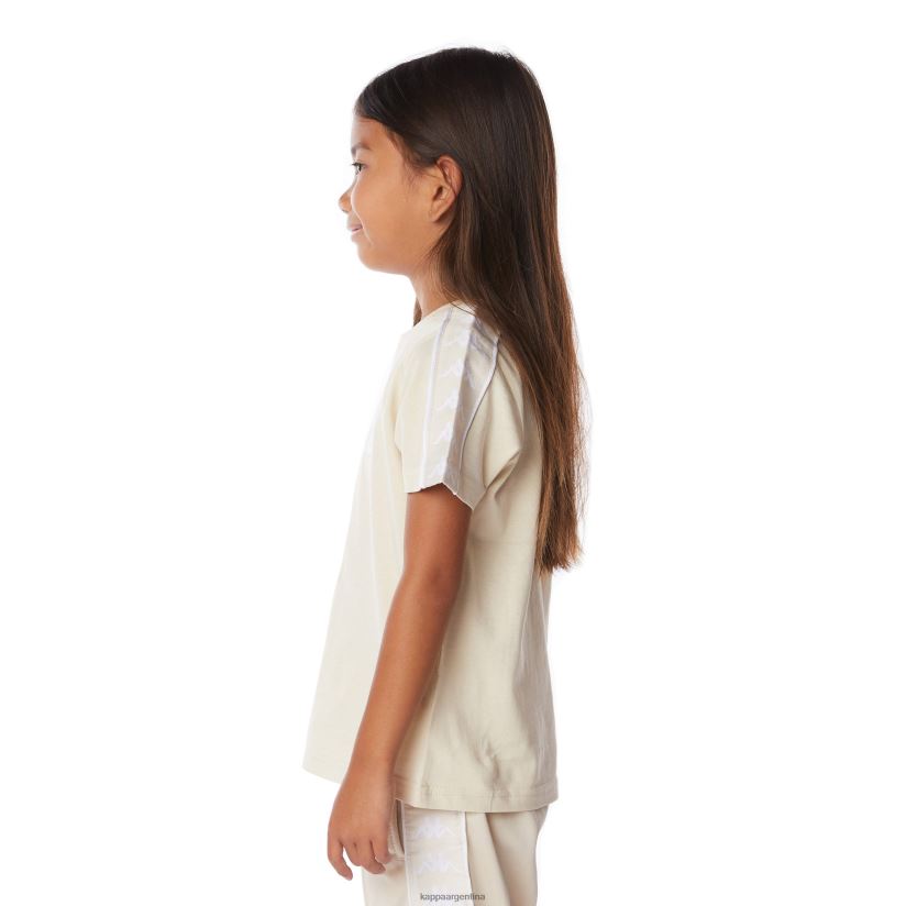 Kappa niños camiseta 222 banda torio niño beige 2FJJXV670