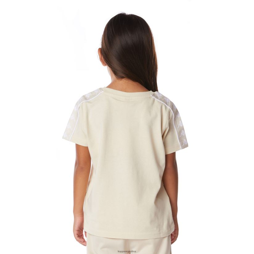 Kappa niños camiseta 222 banda torio niño beige 2FJJXV670