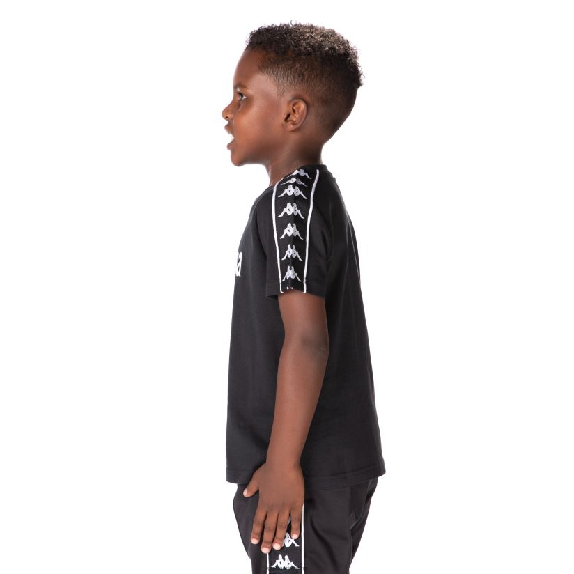 Kappa niños camiseta 222 banda torio niño negro 2FJJXV672