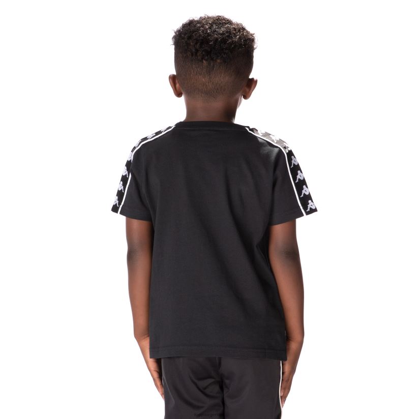 Kappa niños camiseta 222 banda torio niño negro 2FJJXV672
