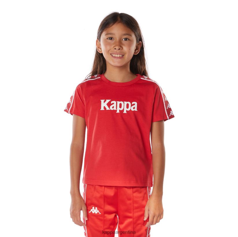Kappa niños camiseta 222 banda torio niño rojo 2FJJXV671