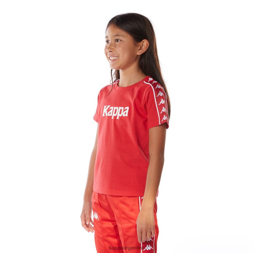 Kappa niños camiseta 222 banda torio niño rojo 2FJJXV671