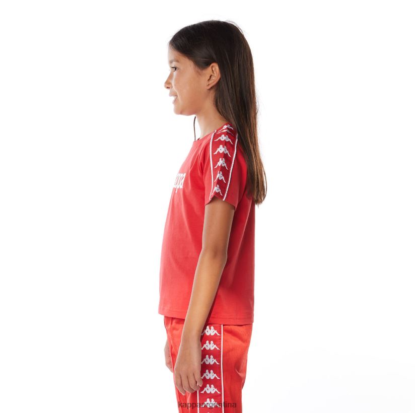 Kappa niños camiseta 222 banda torio niño rojo 2FJJXV671