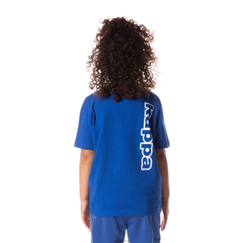 Kappa niños camiseta aomix con cinta con logo para niños azul 2FJJXV703