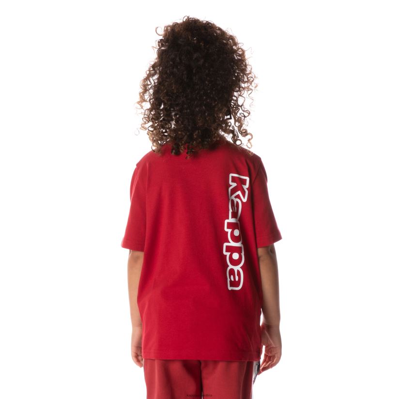 Kappa niños camiseta aomix con cinta con logo para niños rojo 2FJJXV704