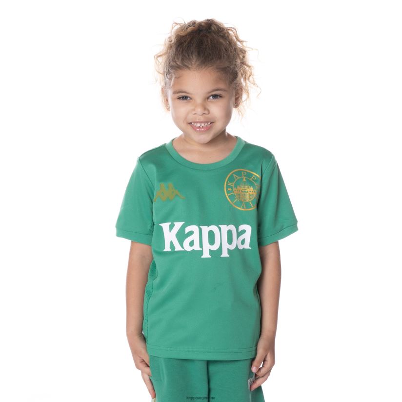 Kappa niños camiseta arnold auténtica para niños verde 2FJJXV649