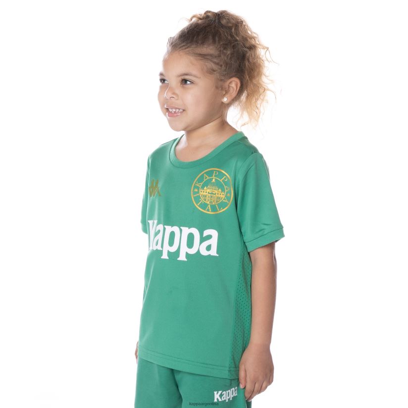 Kappa niños camiseta arnold auténtica para niños verde 2FJJXV649