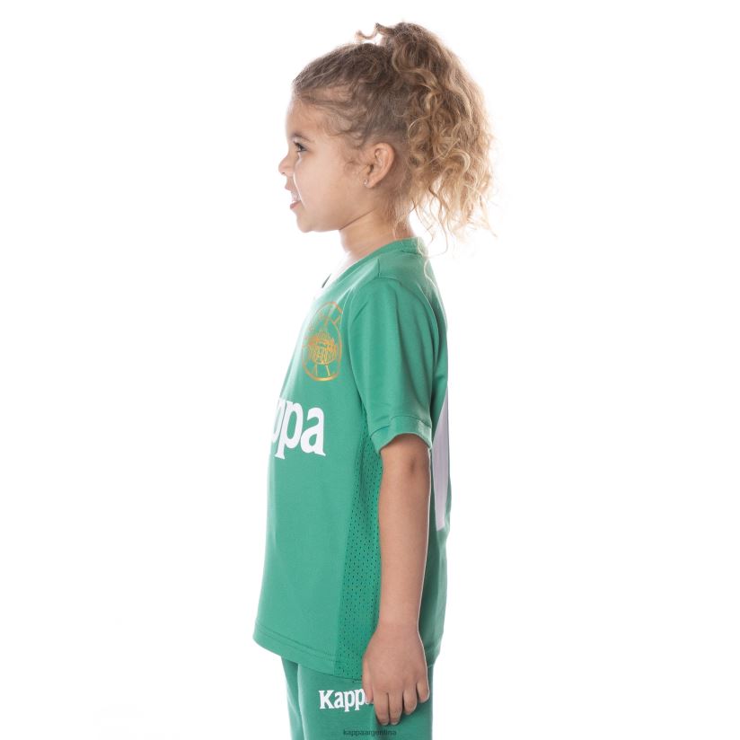Kappa niños camiseta arnold auténtica para niños verde 2FJJXV649