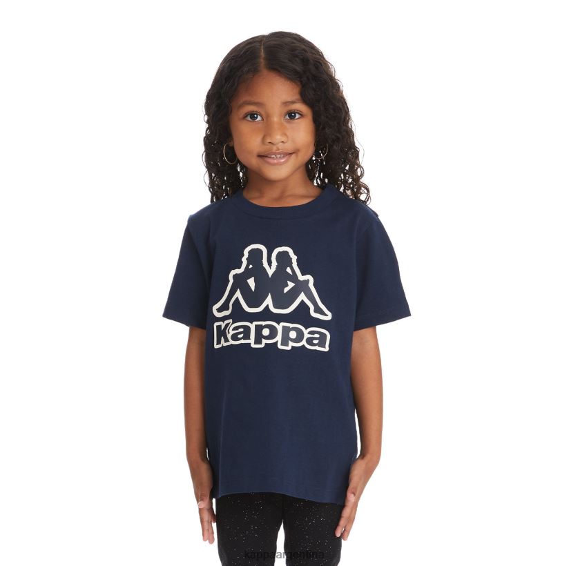 Kappa niños camiseta bant con cinta del logo para niños Armada 2FJJXV750