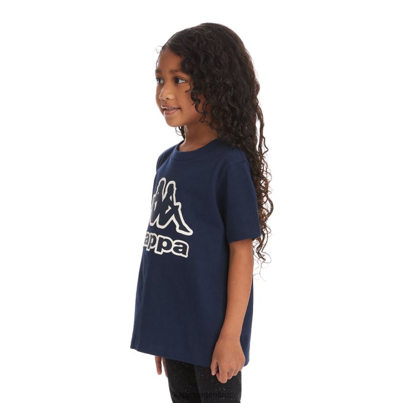 Kappa niños camiseta bant con cinta del logo para niños Armada 2FJJXV750