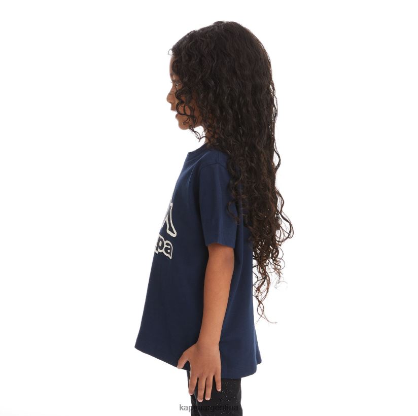 Kappa niños camiseta bant con cinta del logo para niños Armada 2FJJXV750