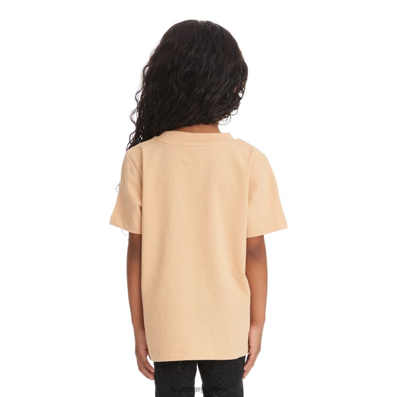 Kappa niños camiseta bant con cinta del logo para niños beige 2FJJXV736