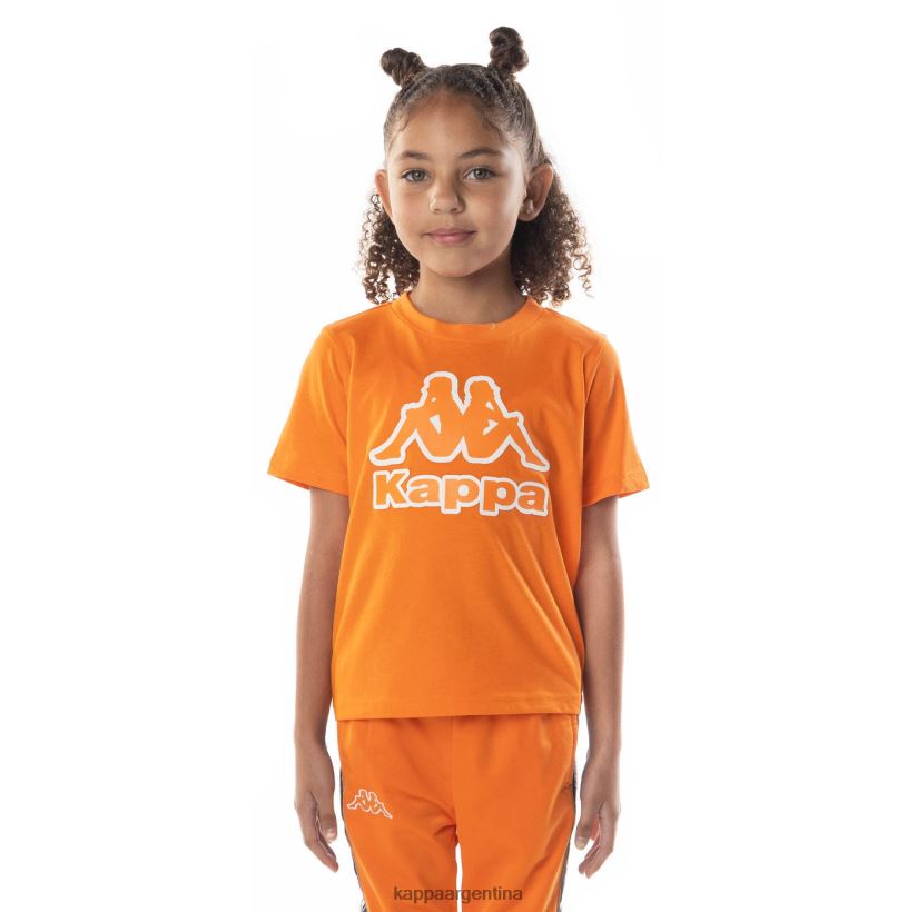 Kappa niños camiseta bant con cinta del logo para niños naranja 2FJJXV709