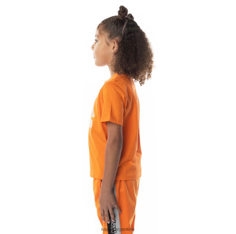 Kappa niños camiseta bant con cinta del logo para niños naranja 2FJJXV709