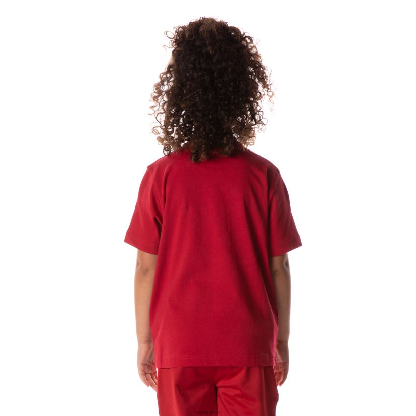 Kappa niños camiseta bant con cinta del logo para niños rojo 2FJJXV711