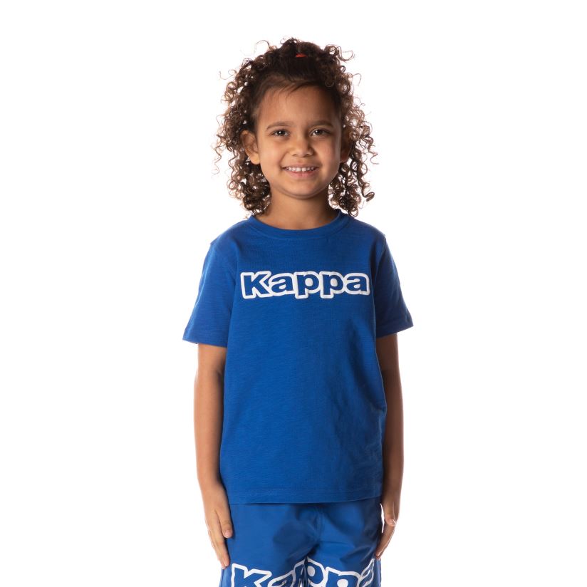 Kappa niños camiseta con logo cabal azul 2FJJXV706