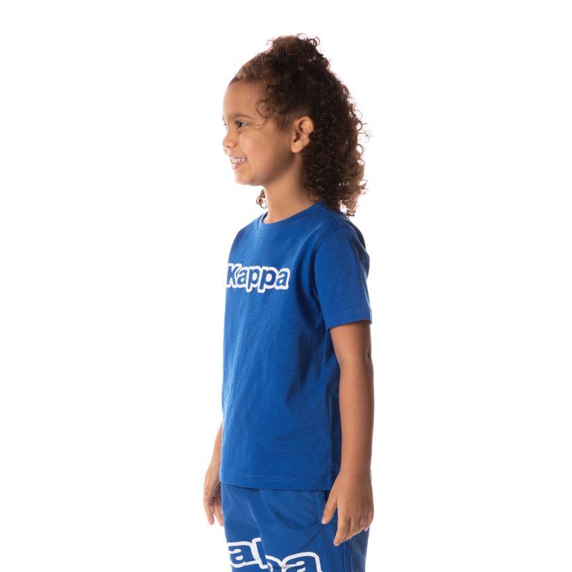 Kappa niños camiseta con logo cabal azul 2FJJXV706