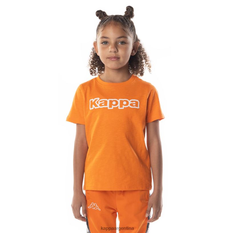Kappa niños camiseta con logo cabal naranja 2FJJXV705