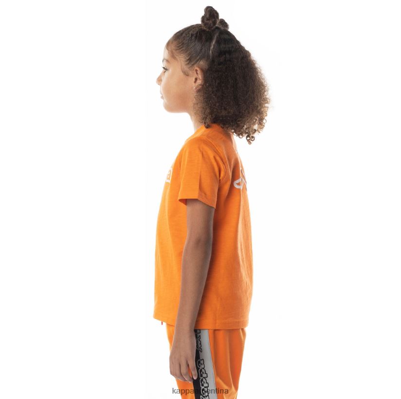Kappa niños camiseta con logo cabal naranja 2FJJXV705