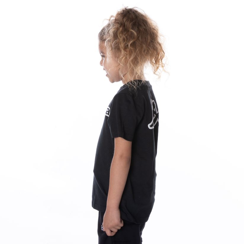 Kappa niños camiseta con logo cabal para niños humo negro 2FJJXV655