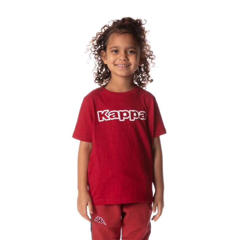 Kappa niños camiseta con logo cabal rojo 2FJJXV707