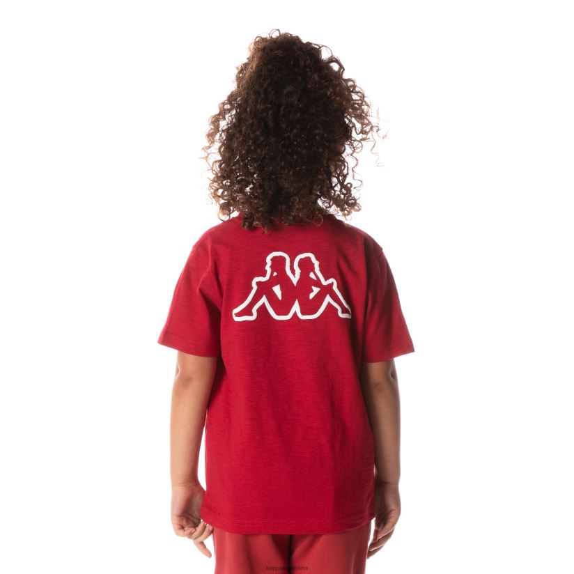 Kappa niños camiseta con logo cabal rojo 2FJJXV707