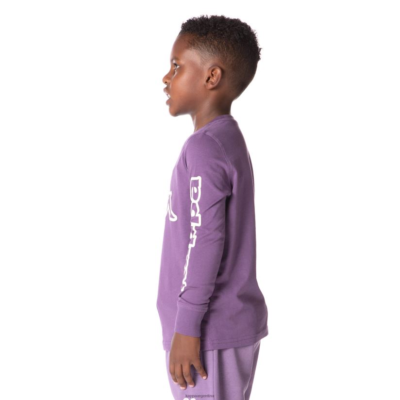 Kappa niños camiseta con logo para niños púrpura 2FJJXV661